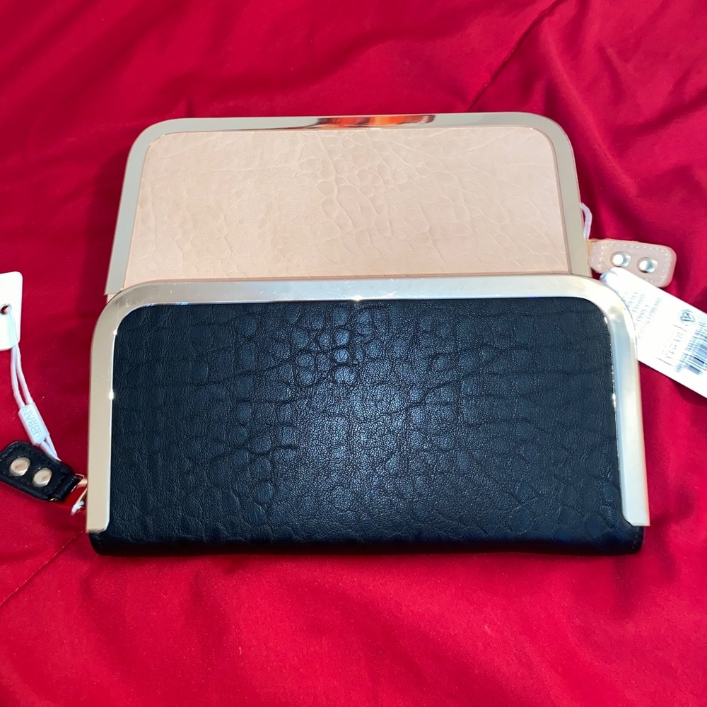 Brand new clutches black and nude $25 each